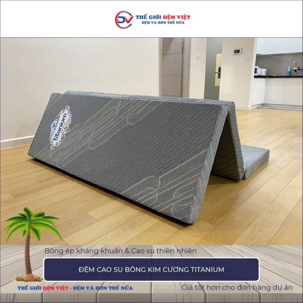 Đệm cao su bông Kim Cương Titanium